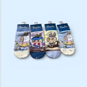 Cute Cartoon Character Socks Set